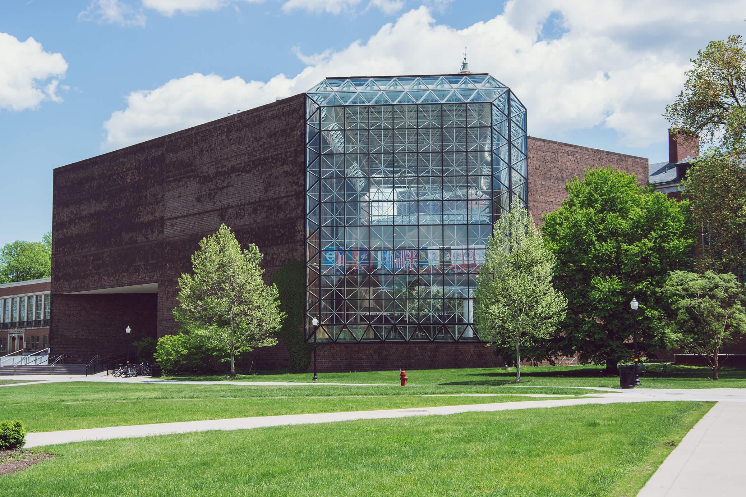 Overview of a university building